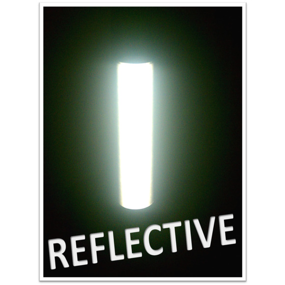 NIKKALITE White Engineer Grade Reflective Graphic Vinyl Tape 4" x 9" Sheet - Picture 1 of 6